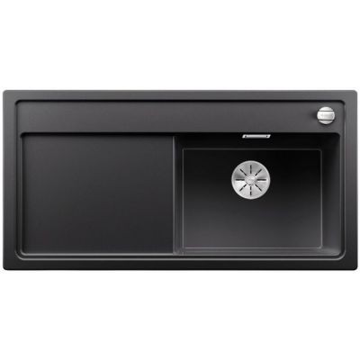Blanco Zenar XL 6 S zlewozmywak 1 komora prawa wpuszczana w blat z ociekaczem z korkiem automatycznym kolor antracyt 523964