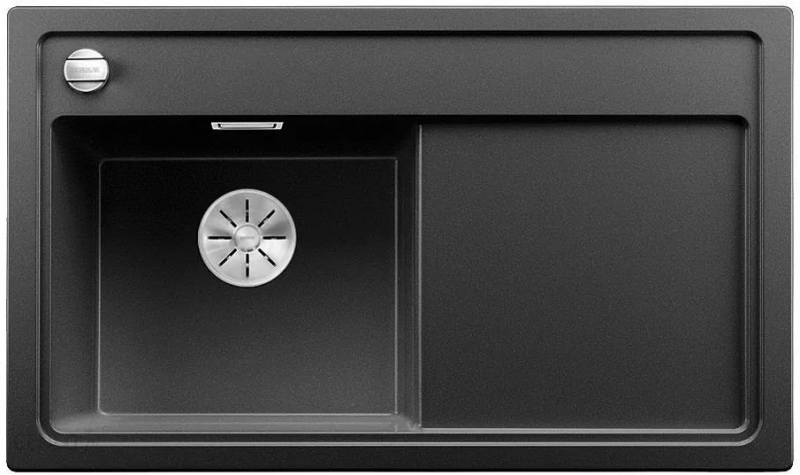 Blanco Zenar 45 S zlewozmywak 1 komora lewa wpuszczana w blat z ociekaczem z korkiem automatycznym kolor antracyt 523850