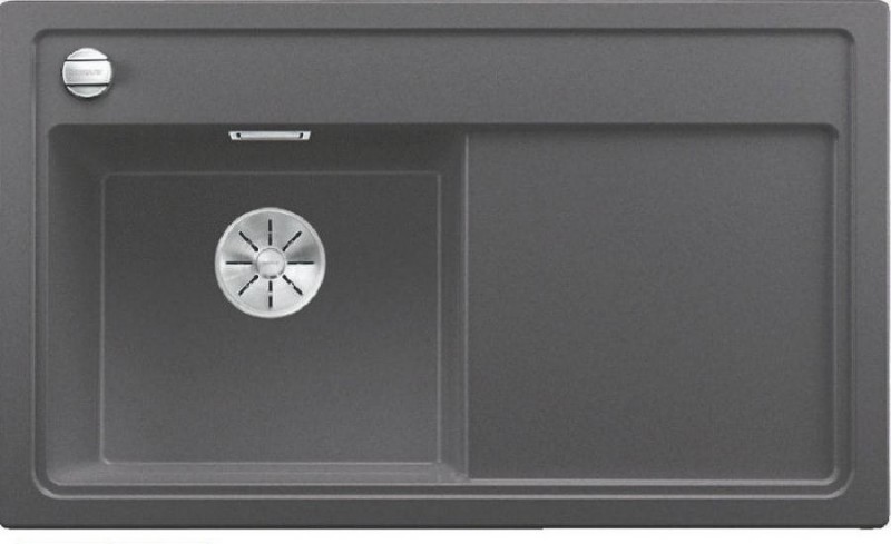 Blanco Zenar 45 S zlewozmywak 1 komora lewa wpuszczana w blat z ociekaczem z korkiem automatycznym kolor szarość skały 523851