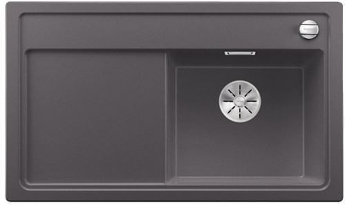 Blanco Zenar 45 S zlewozmywak 1 komora prawa wpuszczana w blat z ociekaczem z korkiem automatycznym kolor szarość skały 523785