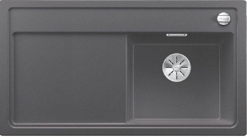 Blanco Zenar 5 S zlewozmywak 1 komora prawa wpuszczana w blat z ociekaczem z korkiem automatycznym kolor szarość skały 523935