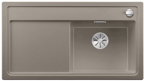 Blanco Zenar 5 S zlewozmywak 1 komora prawa wpuszczana w blat z ociekaczem z korkiem automatycznym kolor tartufo 523941