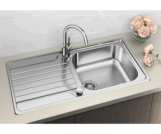 Blanco Dinas XL 6 S zlewozmywak 1 komora z ociekaczem stal szlachetna szczotkowana 524255