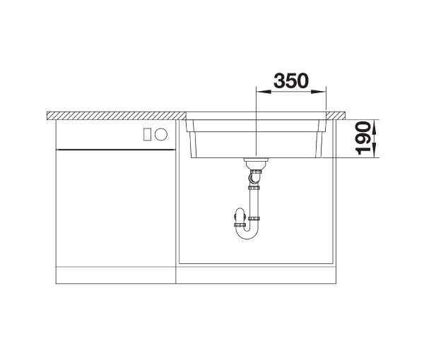 Blanco Etagon 700-U zlewozmywak komora podwieszana bez korka InFino stal szlachetna gładka 524270