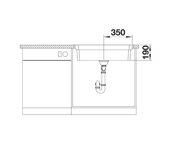 Blanco Etagon 700-IF zlewozmywak komora wpuszczana bez korka InFino stal szlachetna gładka 524272