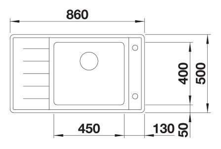 Blanco Adano XL 6 S-IF compact zlewozmywak 1 komora z ociekaczem lewa wpuszczana w blat lub na równi z blatem stal szlachetna 523002