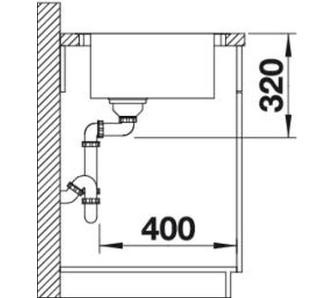 Blanco Adano XL 6 S-IF zlewozmywak 1 komora z ociekaczem prawa wpuszczana w blat lub na równi z blatem stal szlachetna 522999