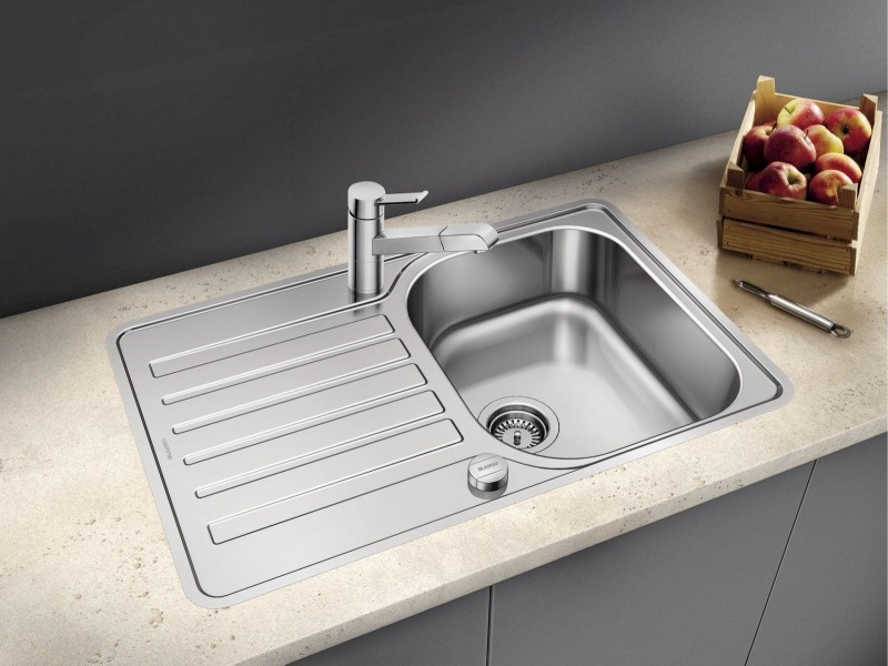 Blanco Lantos 45 S-IF Compact zlewozmywak 1 komora z ociekaczem stal szlachetna szczotkowana 519059