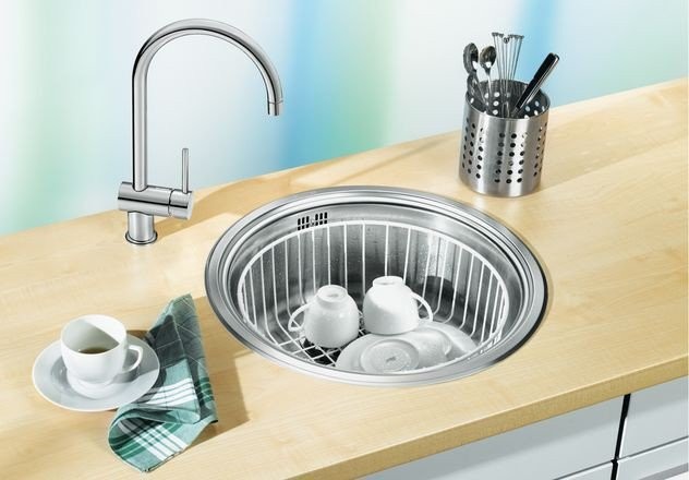 Blanco Rondosol zlewozmywak 1 komora bez ociekacza stal szlachetna szczotkowana 513306