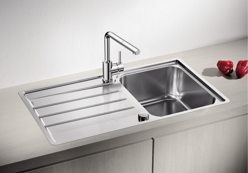 Blanco Lemis 45 S-IF zlewozmywak 1 komora z ociekaczem wpuszczana w blat lub na równi z blatem stal szlachetna 523031