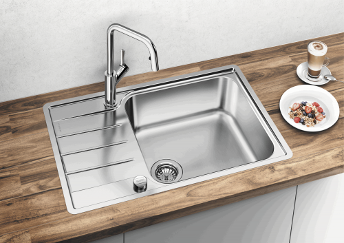 Blanco Lemis XL 6 S-IF Compact zlewozmywak 1 komora wpuszczana w blat lub na równi stal szlachetna 525110