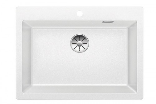 Blanco Pleon 8 zlewozmywak 1 komora wpuszczana w blat z korkiem InFino granit biały 523047