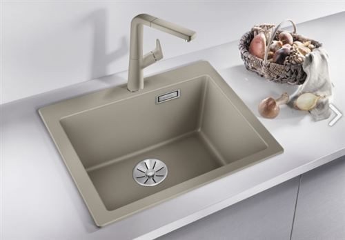 Blanco Pleon 5 zlewozmywak komora wpuszczana w blat z korkiem InFino kolor biały 523680