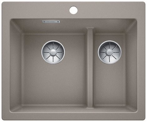 Blanco Pleon 6 Split zlewozmywak 2 komory wpuszczane w blat bez korka InFino granit tartufo 521696