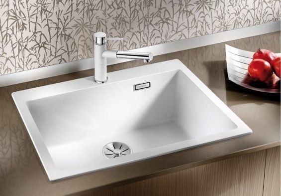 Blanco Pleon 8 zlewozmywak 1 komora wpuszczana w blat z korkiem InFino granit tartufo 523050