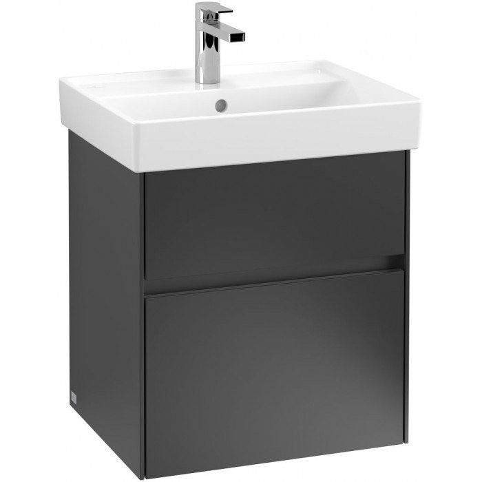 Villeroy&Boch Collaro szafka pod umywalkę wisząca 51x54x41 cm Black Matt Lacquer C00700PD
