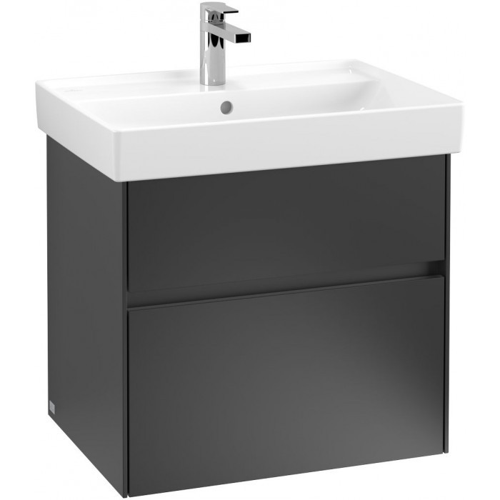 Villeroy&Boch Collaro szafka pod umywalkę wisząca 60x54x44 cm Black Matt Lacquer C00900PD