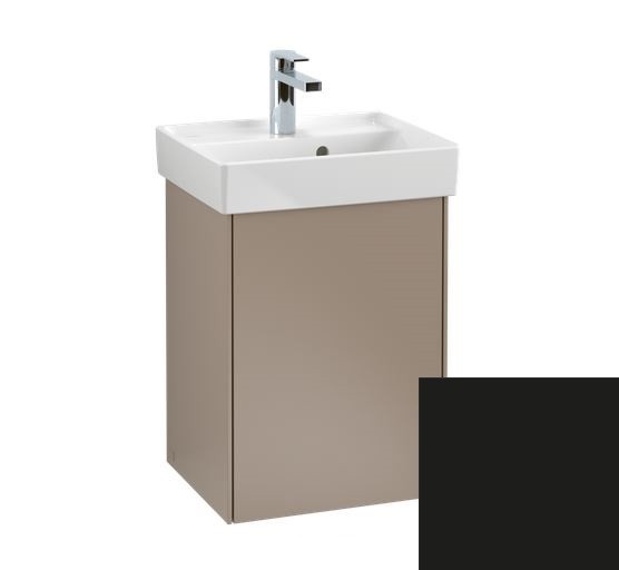 Villeroy&Boch Collaro szafka pod umywalkę wisząca zawiasy z lewej strony 41x54x34 cm Black Matt Lacquer C00500PD