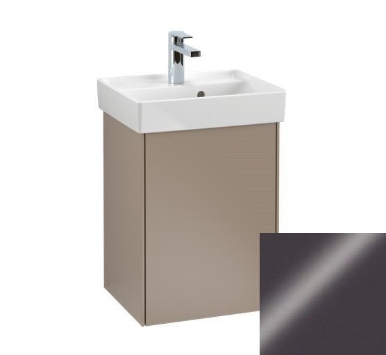 Villeroy&Boch Collaro szafka pod umywalkę wisząca zawiasy z lewej strony 41x54x34 cm Glossy Grey C00500FP