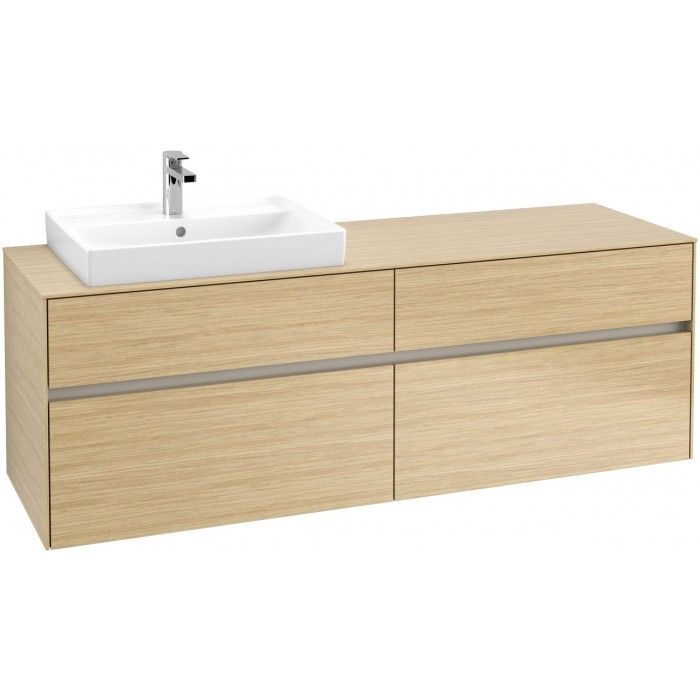 Villeroy&Boch Collaro szafka pod umywalkę wisząca do umywalki 60 cm z lewej strony 160x54x50 cm Nordic Oak C02200VJ