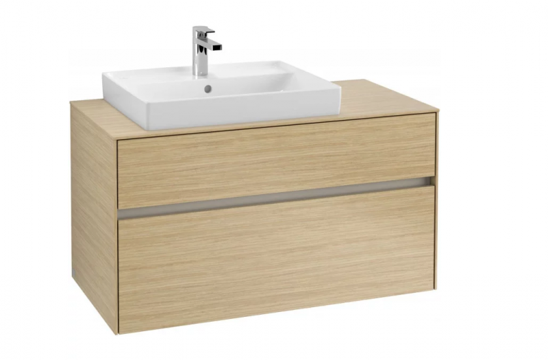 Villeroy&Boch Collaro szafka pod umywalkę wisząca do umywalki 60 cm z lewej strony 100x54x50 cm Nordic Oak C01700VJ