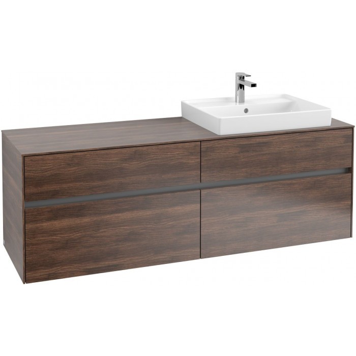 Villeroy&Boch Collaro szafka pod umywalkę wisząca do umywalki 60 cm z prawej strony 160x54x50 cm Arizona Oak C02300VH
