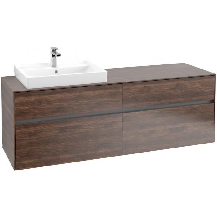 Villeroy&Boch Collaro szafka pod umywalkę wisząca do umywalki 60 cm z lewej strony 160x54x50 cm Arizona Oak C02200VH