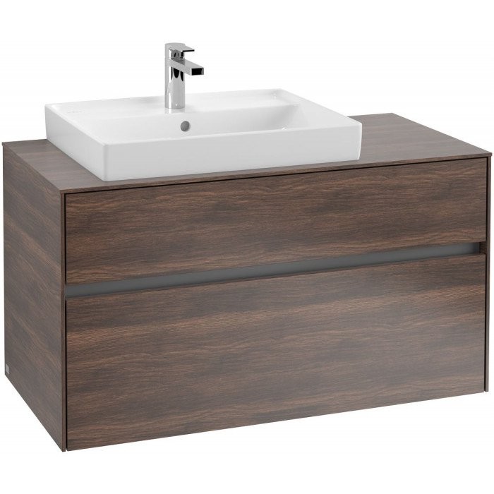 Villeroy&Boch Collaro szafka pod umywalkę wisząca do umywalki 60 cm z lewej strony 100x54x50 cm Arizona Oak C01700VH