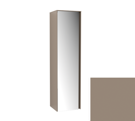 Villeroy&Boch Collaro szafka wysoka słupek łazienkowy z lustrem 40x153x35 cm zawiasy z lewej strony Truffle Grey C035D0VG