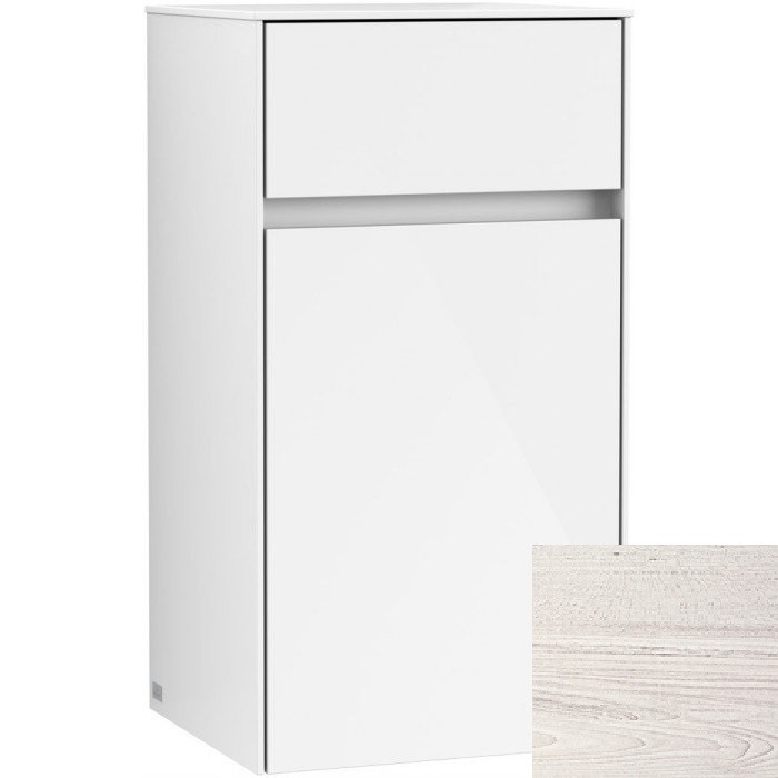 Villeroy&Boch Collaro szafka boczna 40x74x35 cm zawiasy z prawej strony White Wood C03201E8