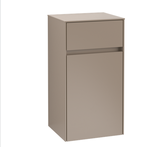 Villeroy&Boch Collaro szafka boczna 40x74x35 cm zawiasy z prawej strony Truffle Grey C03201VG