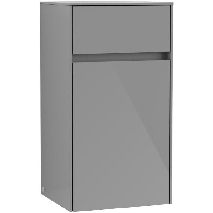 Villeroy&Boch Collaro szafka boczna 40x74x35 cm zawiasy z lewej strony Glossy Grey C03200FP
