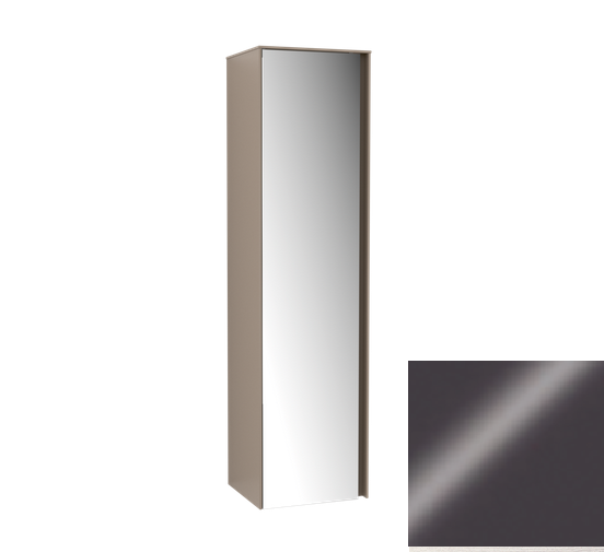 Villeroy&Boch Collaro szafka wysoka słupek łazienkowy z lustrem 40x153x35 cm zawiasy z prawej strony Glossy Grey C036D1FP