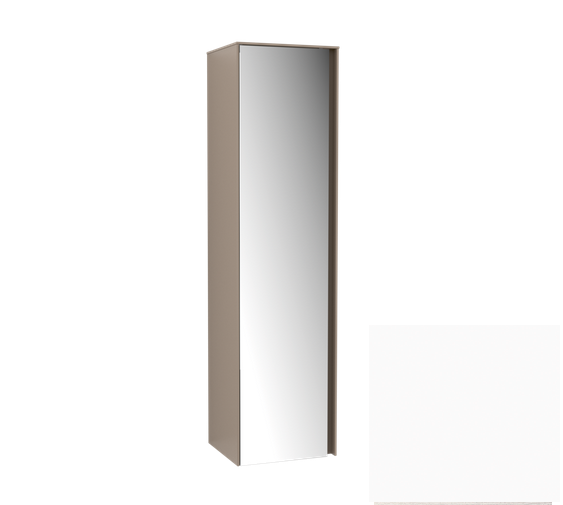 Villeroy&Boch Collaro szafka wysoka słupek łazienkowy z lustrem 40x153x35 cm zawiasy z prawej strony White Matt C036D1MS