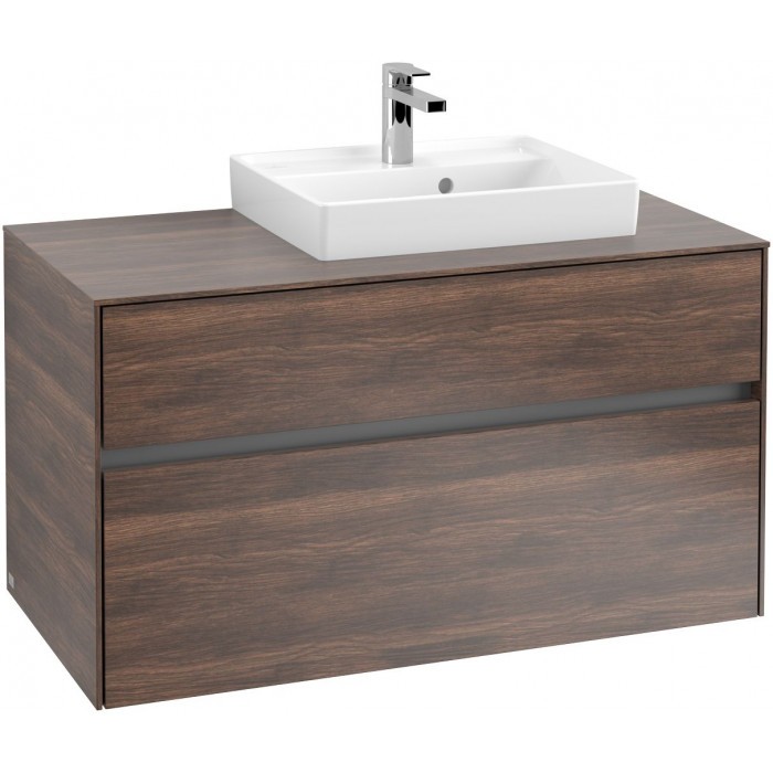 Villeroy&Boch Collaro szafka pod umywalkę wisząca do umywalki 50 cm z prawej strony 100x54x50 cm Arizona Oak C01500VH