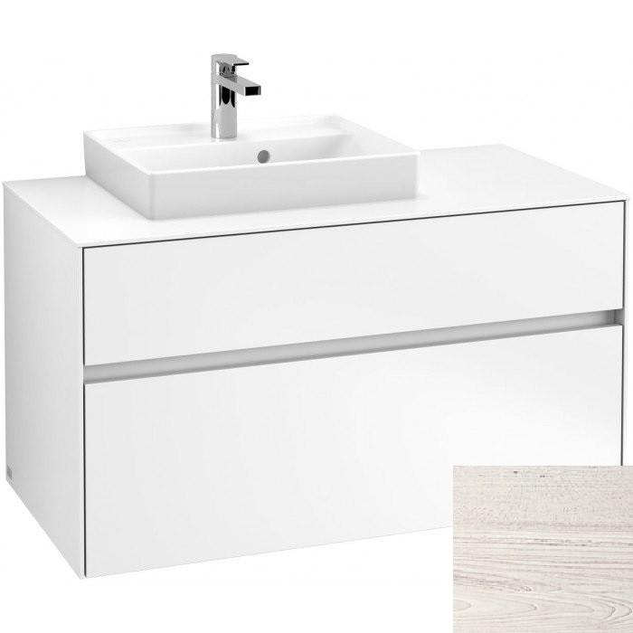 Villeroy&Boch Collaro szafka pod umywalkę wisząca do umywalki 50 cm z lewej strony 100x54x50 cm White Wood C01400E8
