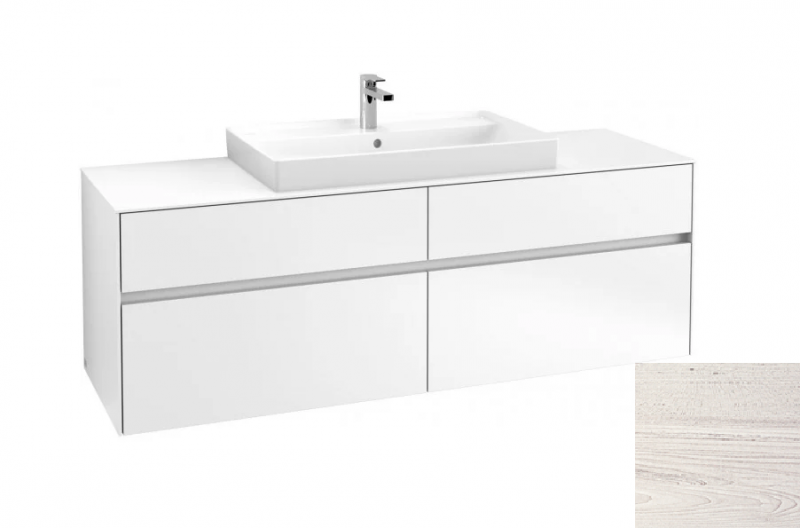 Villeroy&Boch Collaro szafka pod umywalkę wisząca do umywalki 80 cm 160x54x50 cm White Wood C02800E8