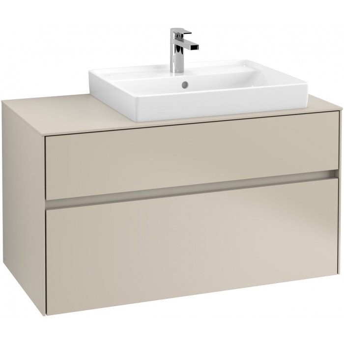 Villeroy&Boch Collaro szafka pod umywalkę wisząca do umywalki 60 cm z prawej strony 100x54x50 cm Soft Grey C01800VK