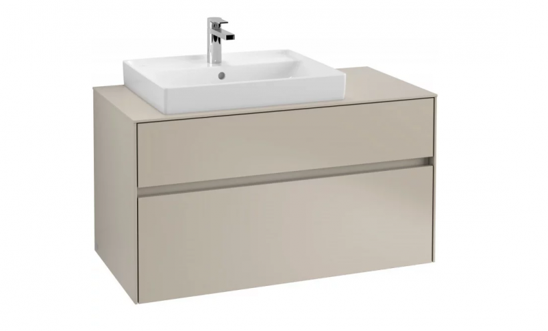 Villeroy&Boch Collaro szafka pod umywalkę wisząca do umywalki 60 cm z lewej strony 100x54x50 cm Soft Grey C01700VK
