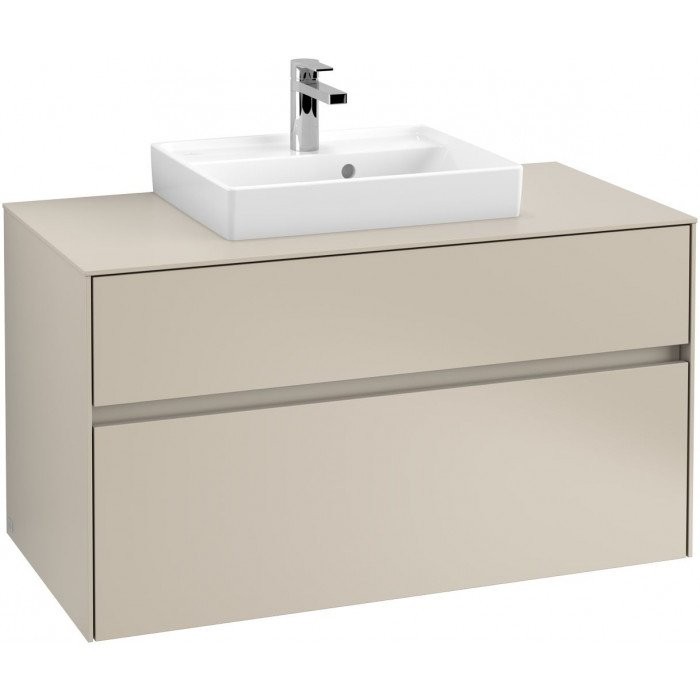 Villeroy&Boch Collaro szafka pod umywalkę wisząca do umywalki 50 cm 100x54x50 cm Soft Grey C01600VK