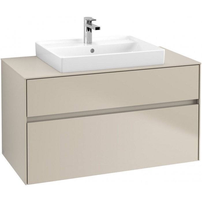 Villeroy&Boch Collaro szafka pod umywalkę wisząca do umywalki 60 cm 100x54x50 cm Soft Grey C01900VK