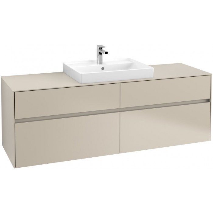 Villeroy&Boch Collaro szafka pod umywalkę wisząca do umywalki 60 cm 160x54x50 cm Soft Grey C02500VK