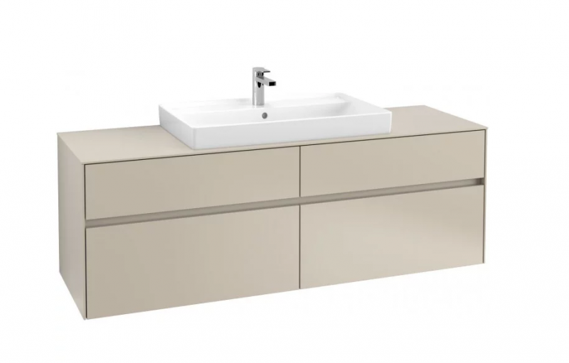 Villeroy&Boch Collaro szafka pod umywalkę wisząca do umywalki 80 cm 160x54x50 cm Soft Grey C02800VK