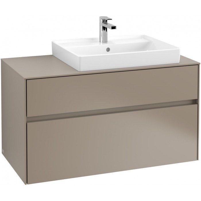 Villeroy&Boch Collaro szafka pod umywalkę wisząca do umywalki 60 cm z prawej strony 100x54x50 cm Truffle Grey C01800VG