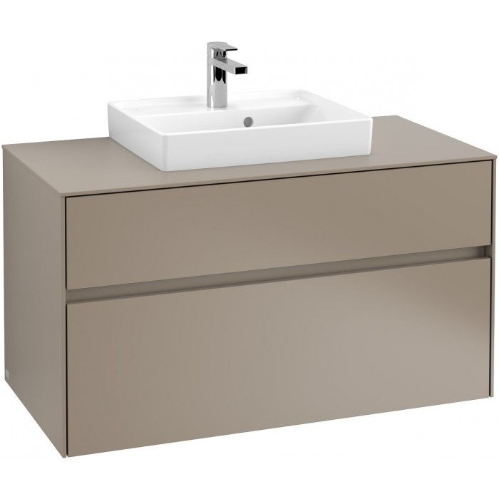 Villeroy&Boch Collaro szafka pod umywalkę wisząca do umywalki 50 cm 100x54x50 cm Truffle Grey C01600VG