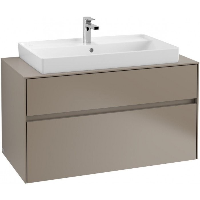 Villeroy&Boch Collaro szafka pod umywalkę wisząca 100x54x50 cm Truffle Grey C02000VG