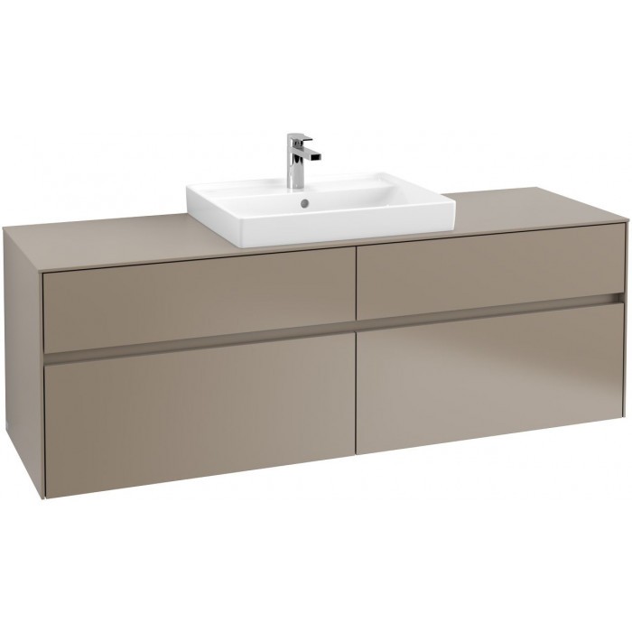 Villeroy&Boch Collaro szafka pod umywalkę wisząca do umywalki 60 cm 160x54x50 cm Truffle Grey C02500VG