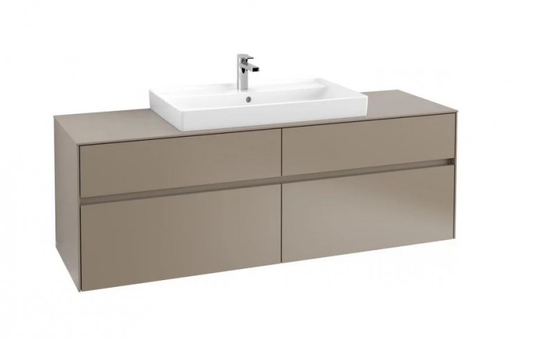Villeroy&Boch Collaro szafka pod umywalkę wisząca do umywalki 80 cm 160x54x50 cm Truffle Grey C02800VG