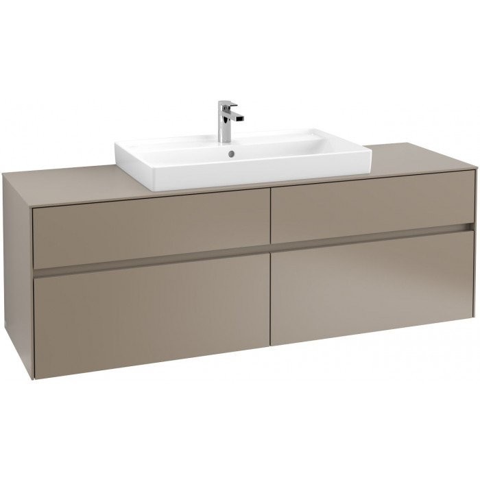 Villeroy&Boch Collaro szafka pod umywalkę wisząca 160x54x50 cm Truffle Grey C03100VG