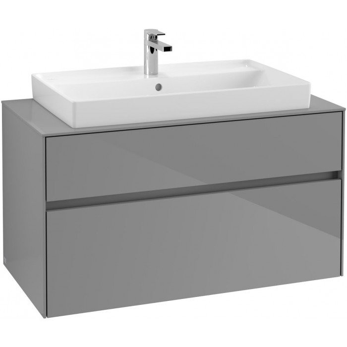 Villeroy&Boch Collaro szafka pod umywalkę wisząca 100x54x50 cm Glossy Grey C02000FP
